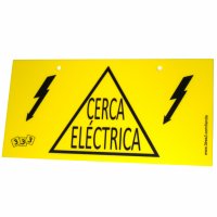Cartel indicador de “Cerca eléctrica” Cartel indicador de “Cerca eléctrica”