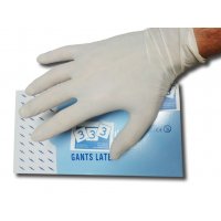 Guantes de látex 100 ud. con polvo Guantes de látex 100 ud. con polvo