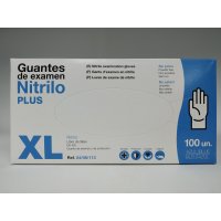 Guantes de nitrilo extra fuertes, sin polvo, 100 unidades Guantes de nitrilo extra fuertes, sin polvo, 100 unidades