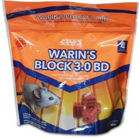 Raticida Warin's bloque Bromadiolona 250 gr Raticida Warin's bloque Bromadiolona 250 gr