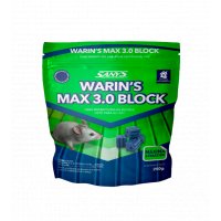 Raticida Warin's Max bloque Brodifacoum 250 g