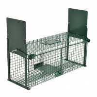 Trampa para animales vivos 61x21x23cm con 2 entradas Trampa para animales vivos 61x21x23cm con 2 entradas