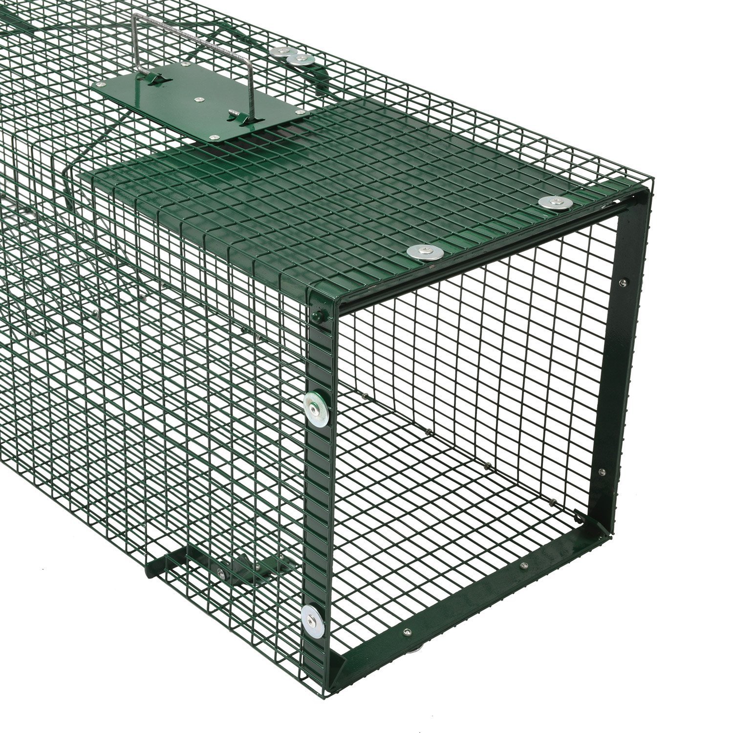 Trampa de captura de animales vivos 90x30x30 cm (3) Trampa de captura de animales vivos 90x30x30 cm (3)