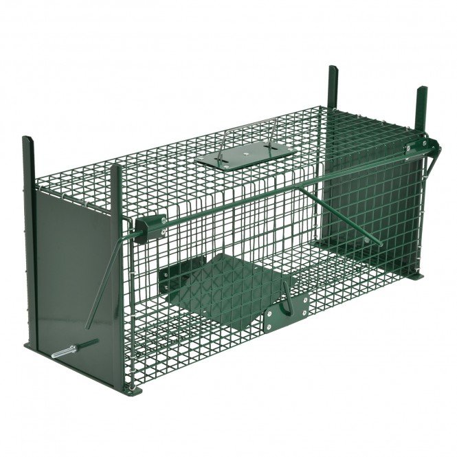 Trampa para animales vivos 61x21x23cm con 2 entradas (2) Trampa para animales vivos 61x21x23cm con 2 entradas (2)